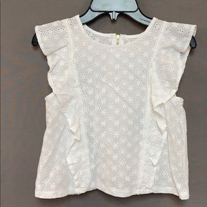 Girl’s white casual top